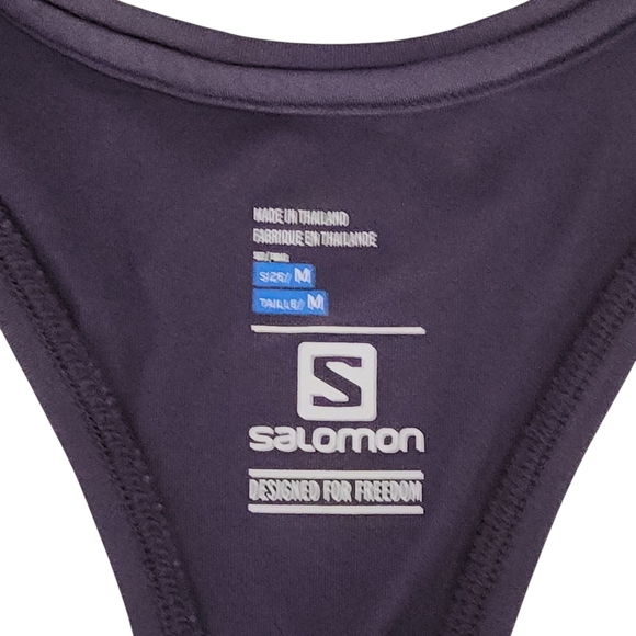 SALOMON Striped Performance Racerback Tank purple/grey – m - Picture 6 of 12